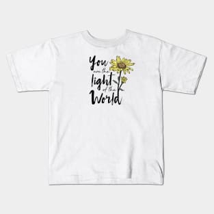 Sunflower Light of the World Kids T-Shirt